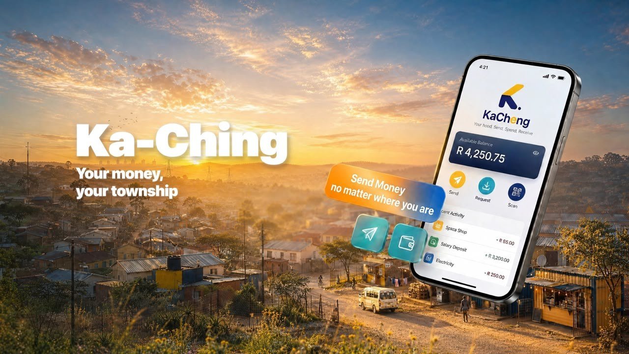 KaCheng on a phone - balance, scan and request